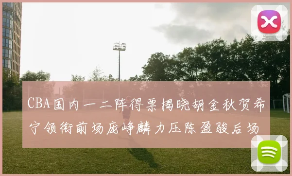CBA国内一二阵得票揭晓胡金秋贺希宁领衔前场庞峥麟力压陈盈骏后场